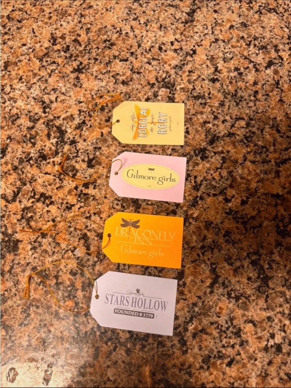 Gilmore Girls Tag Set - Multi-Color Decorative Apparel Tags